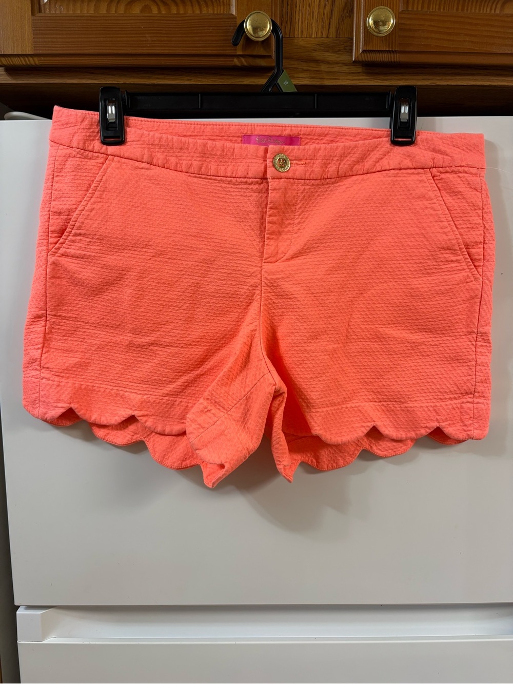 Lilly Pulitzer Coral Scallop Hem Bermuda Shorts